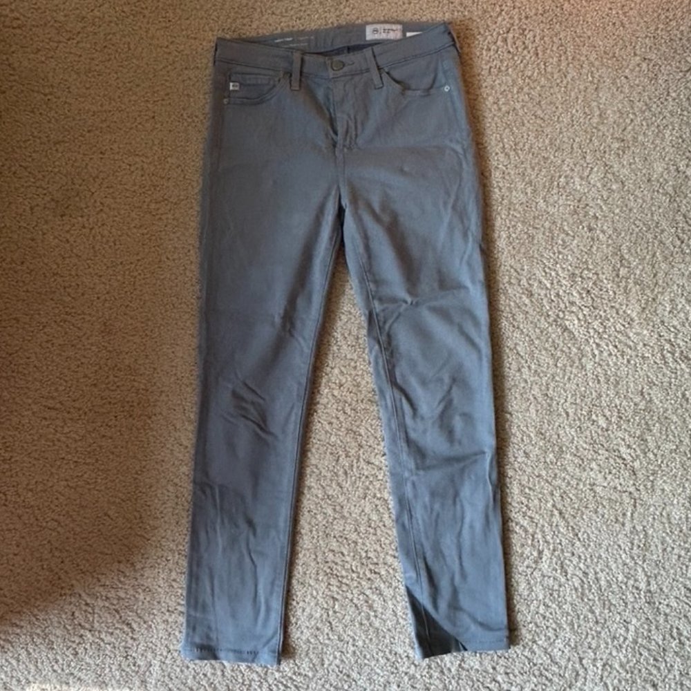 AG Adriano Goldschmied Light Blue Prima Crop Cigarette Leg Jeans - Size 25R